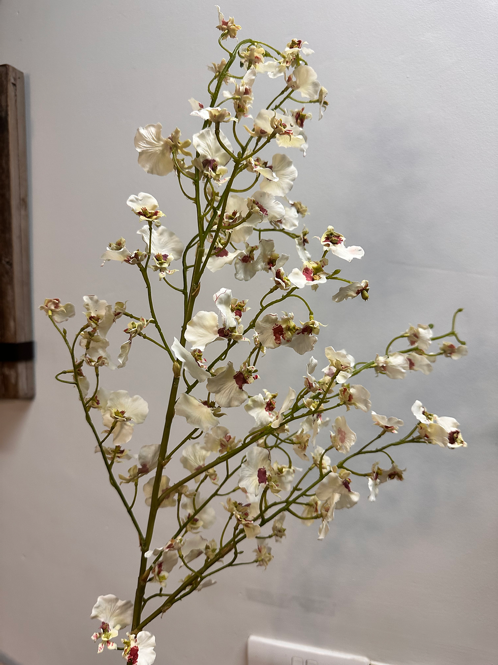 Artificial White Oncidium Stem