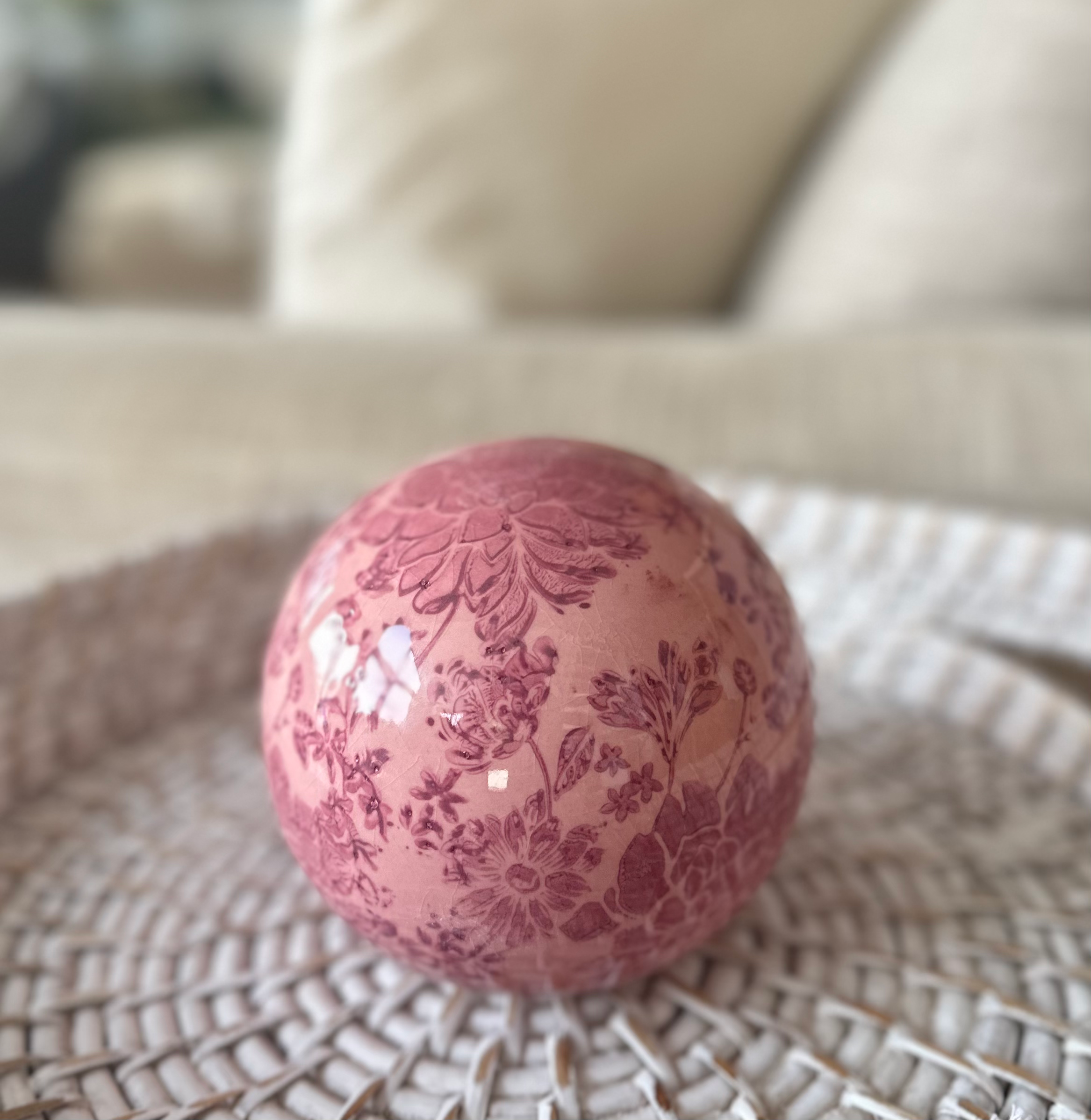 Dusky Rose Ornamental Ball
