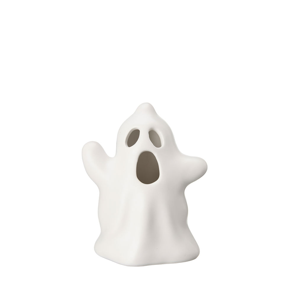 Thumbnail: White Ceramic Ghost Decorations