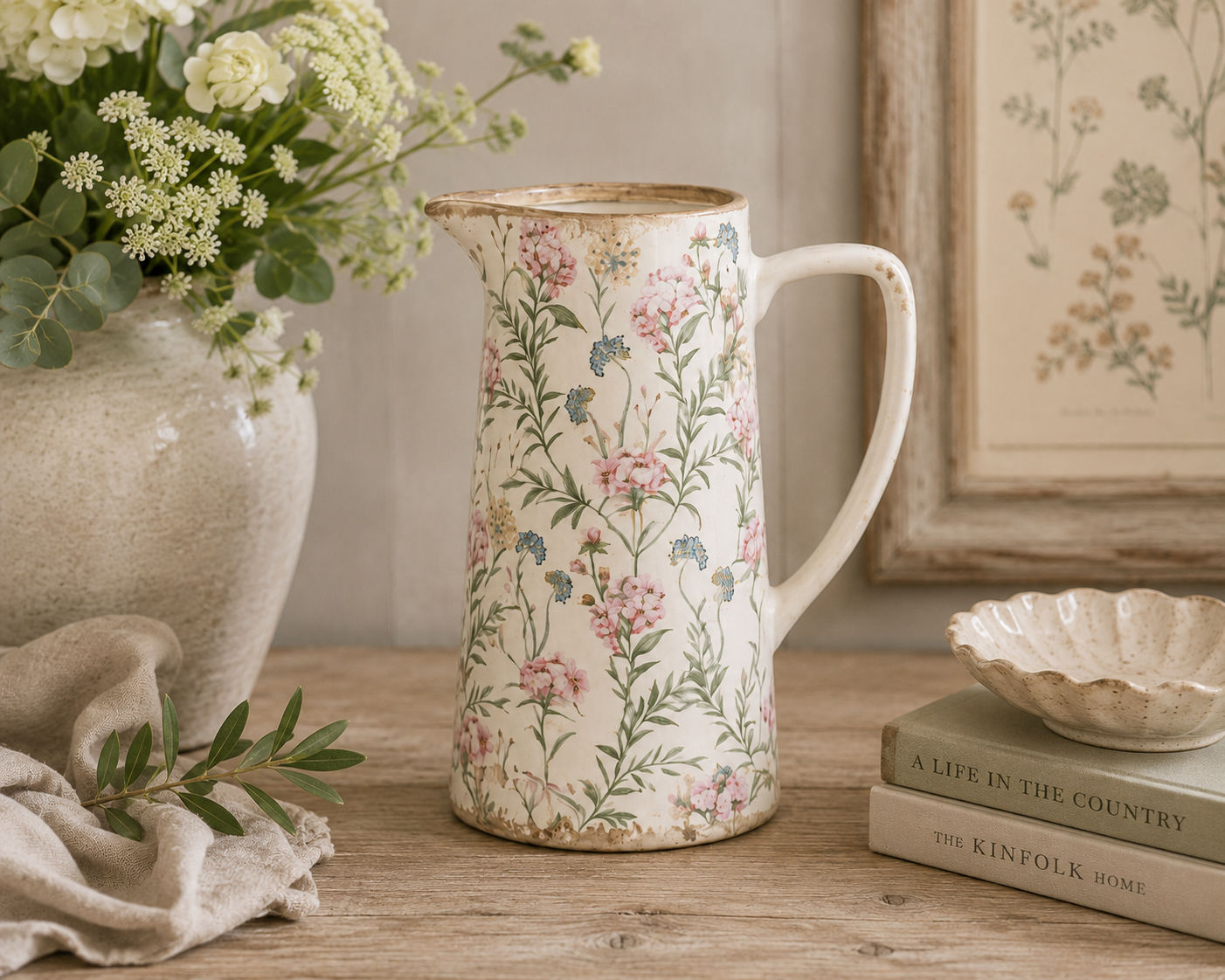 Isabella Vintage Floral Jug