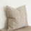 Thumbnail: Harper Cream & Beige Linen Cushion