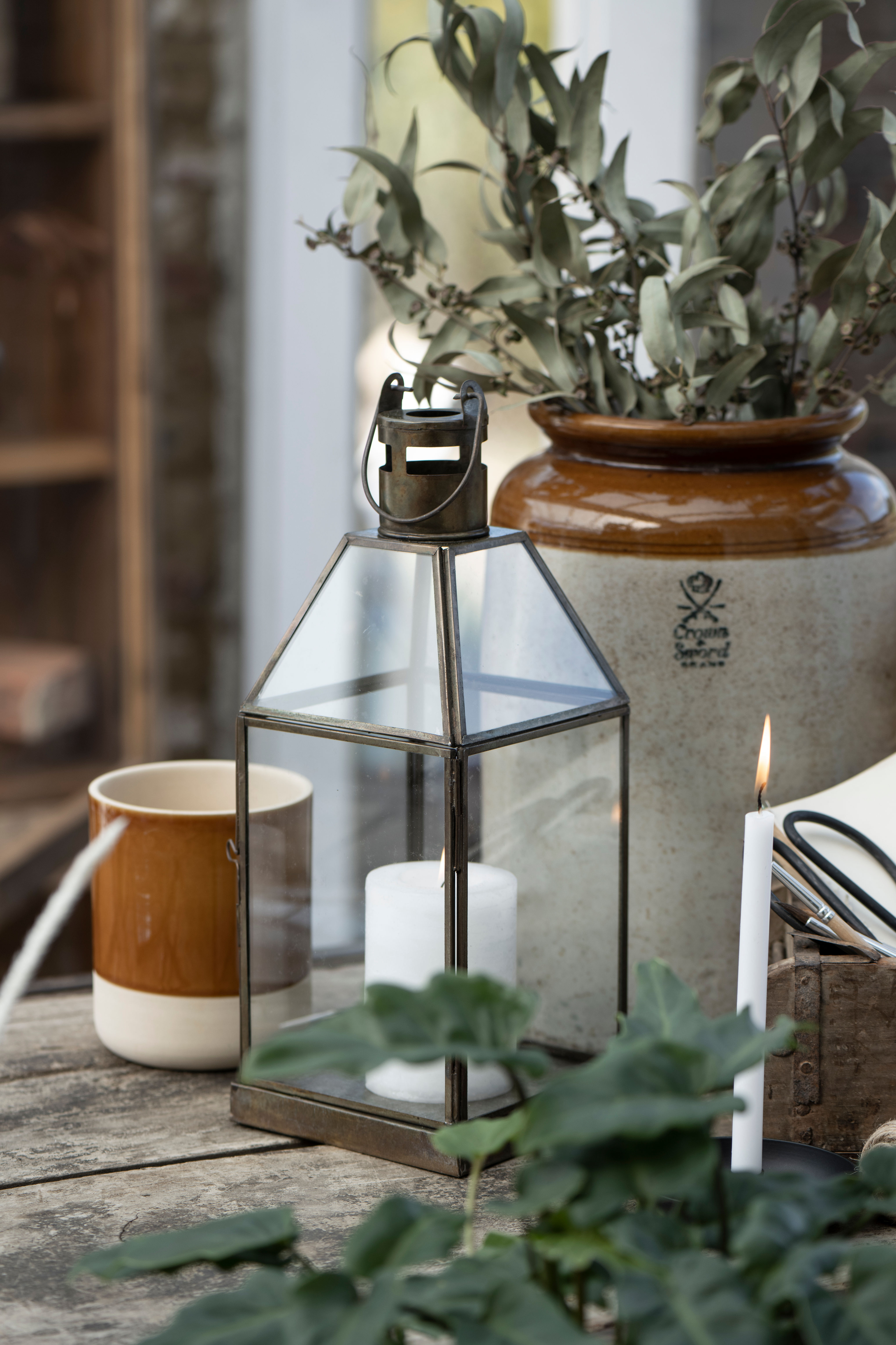 Matheo Brass Lantern