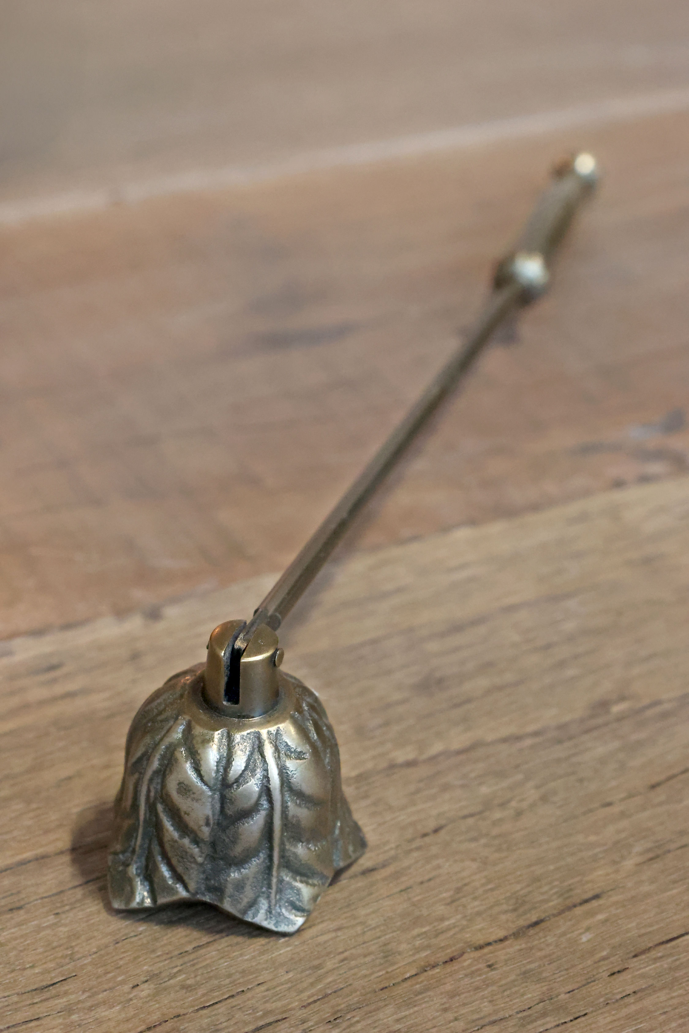 Antique Brass Flower Candle Snuffer