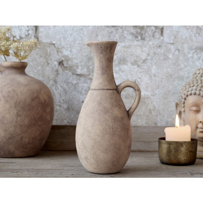 terracotta tall bottle vase