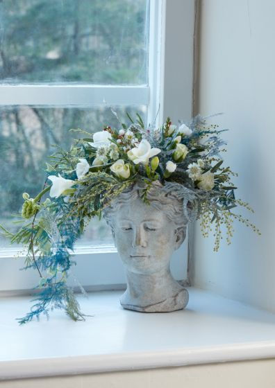 Thumbnail: Grecian Style Venus Head Ceramic Vase 