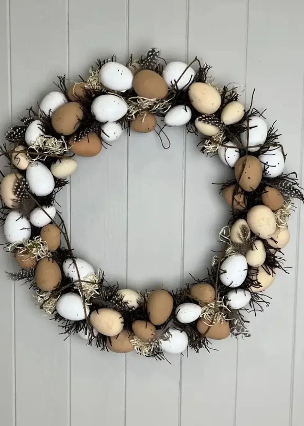 Neutral Easter Egg Wreath