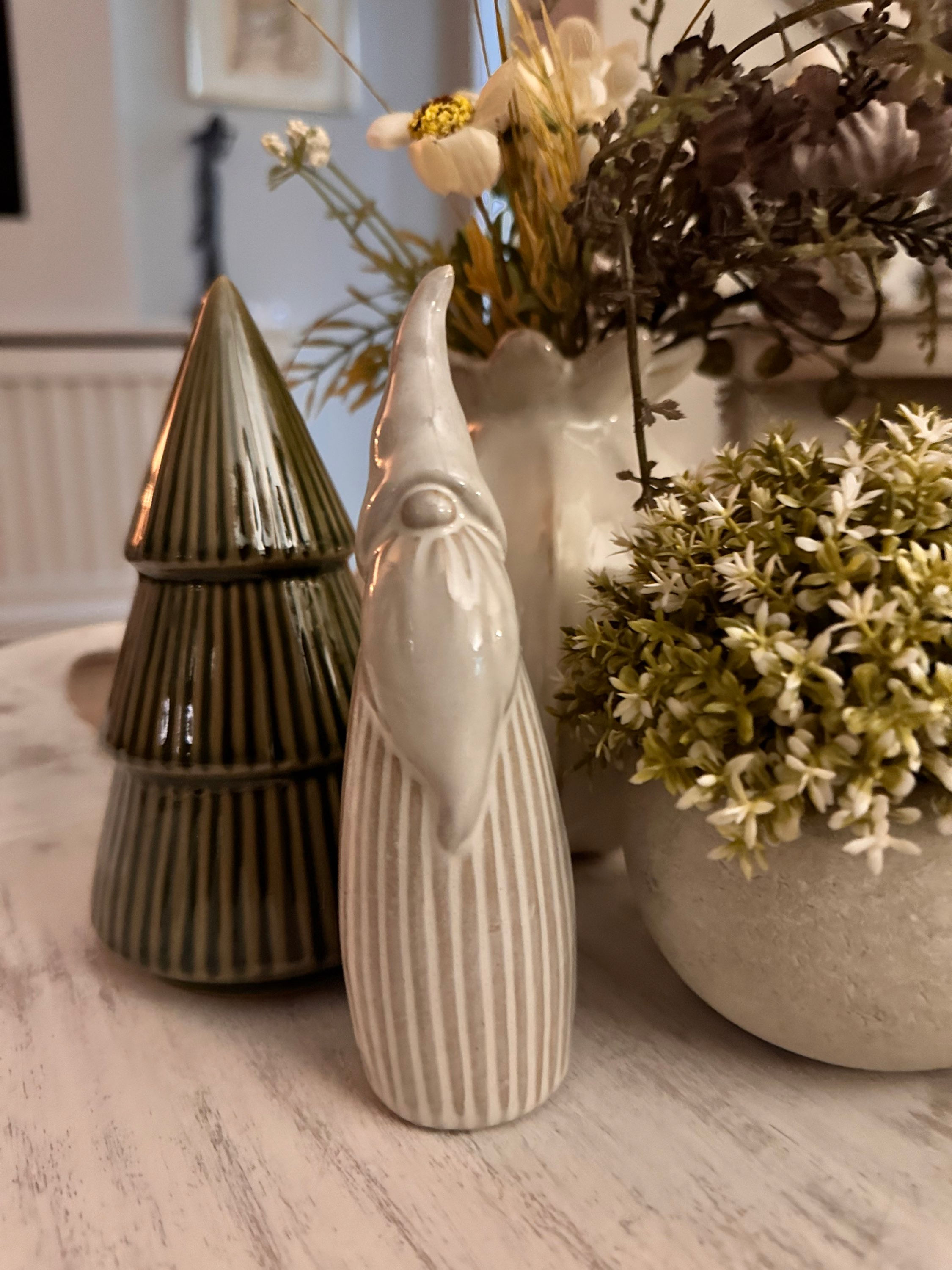 White Ceramic Tall Gonk