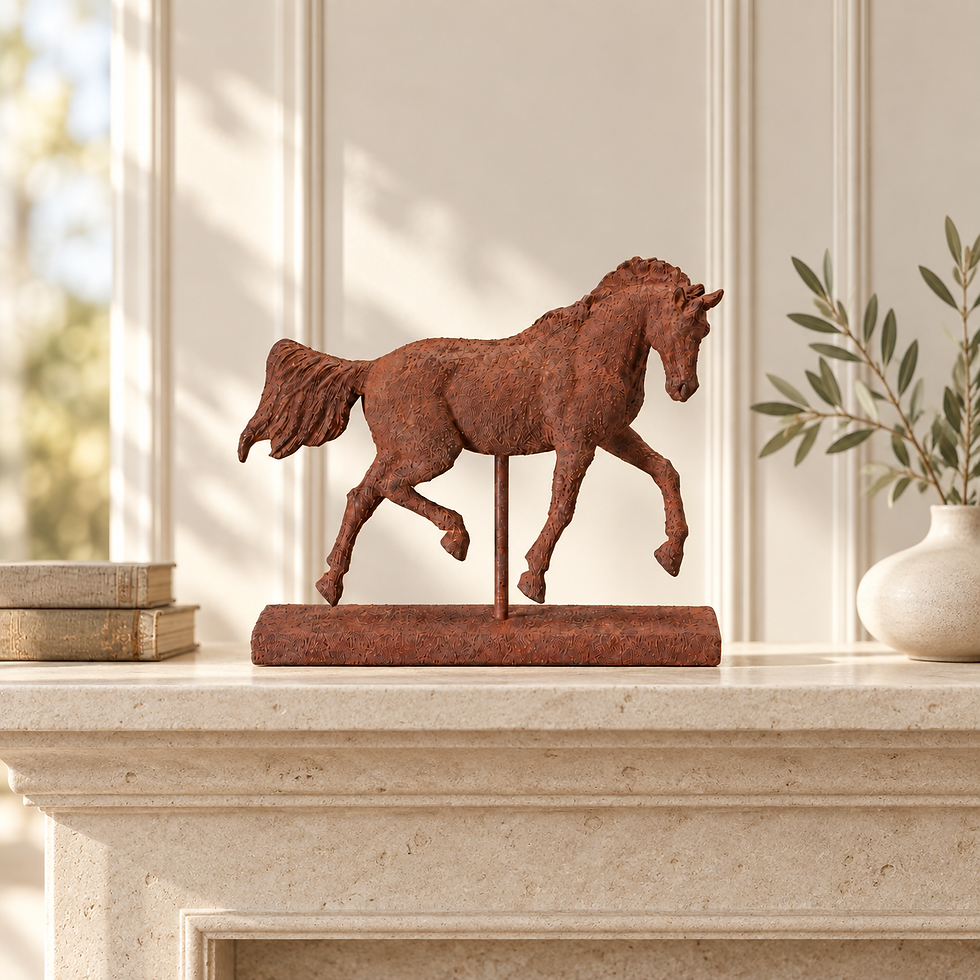 The Toki Rust Horse Sculpture