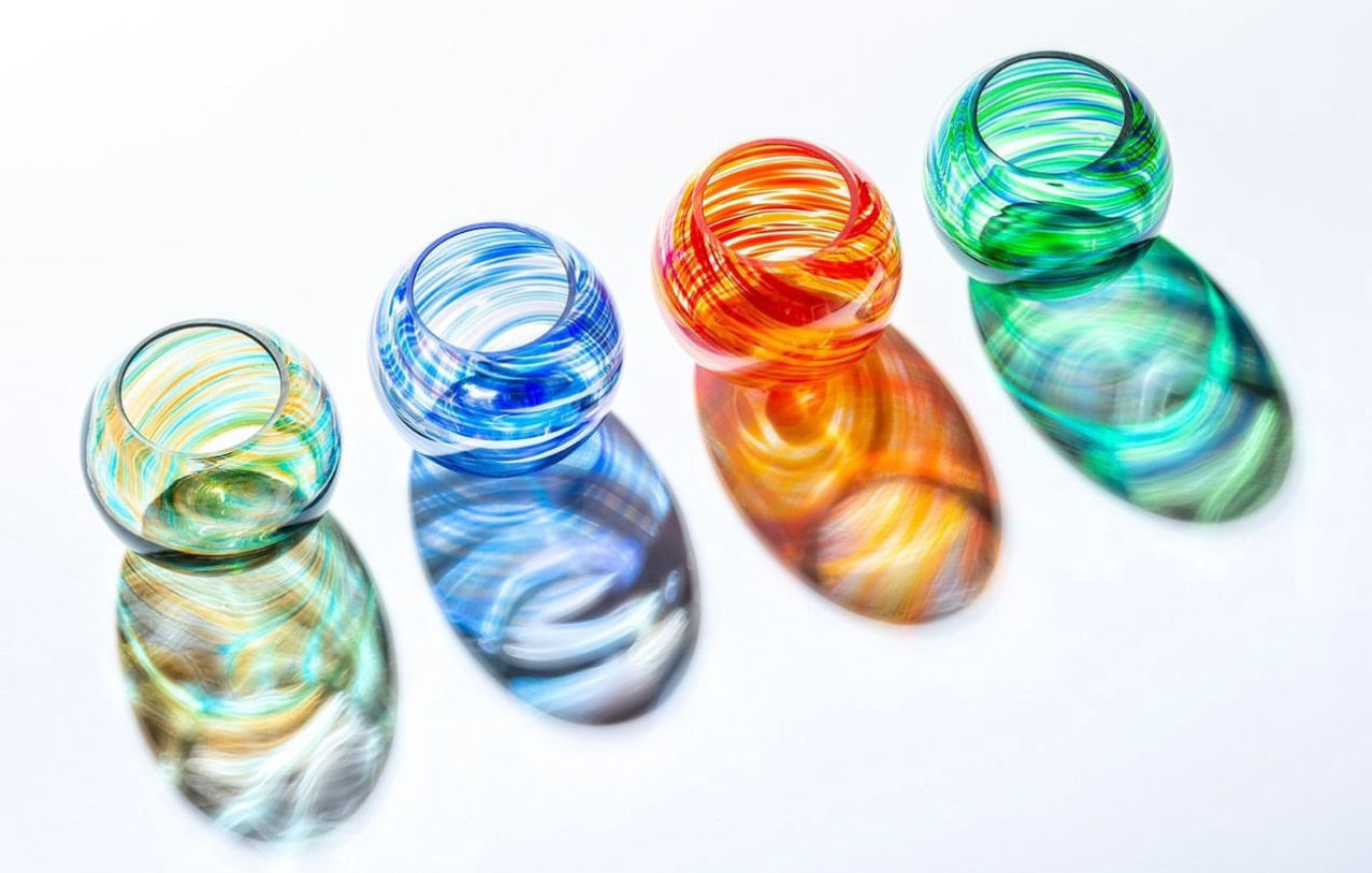 Sienna Glass T Light / Candle Holders - 4 Colours