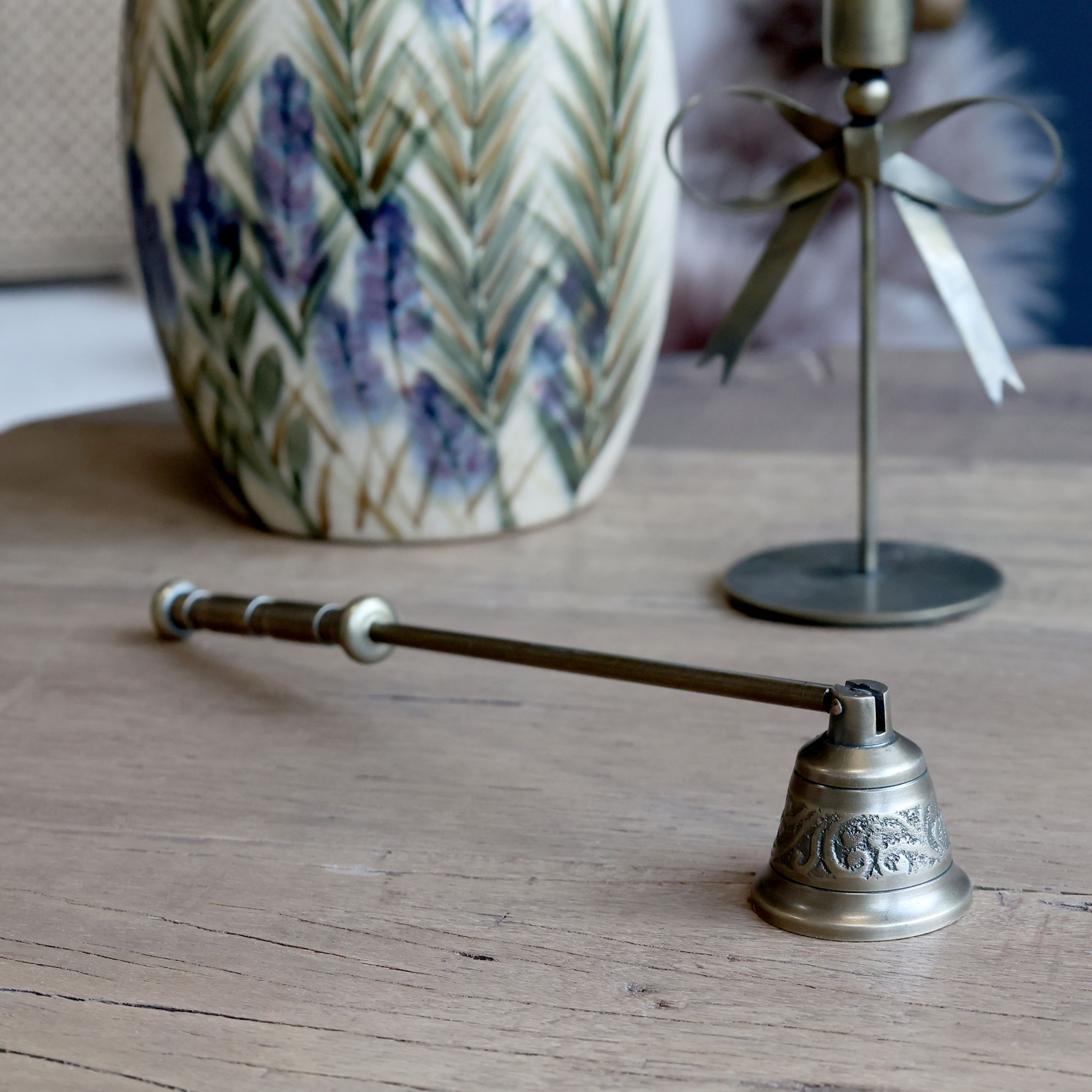 Brass Candle Snuffer with Handle