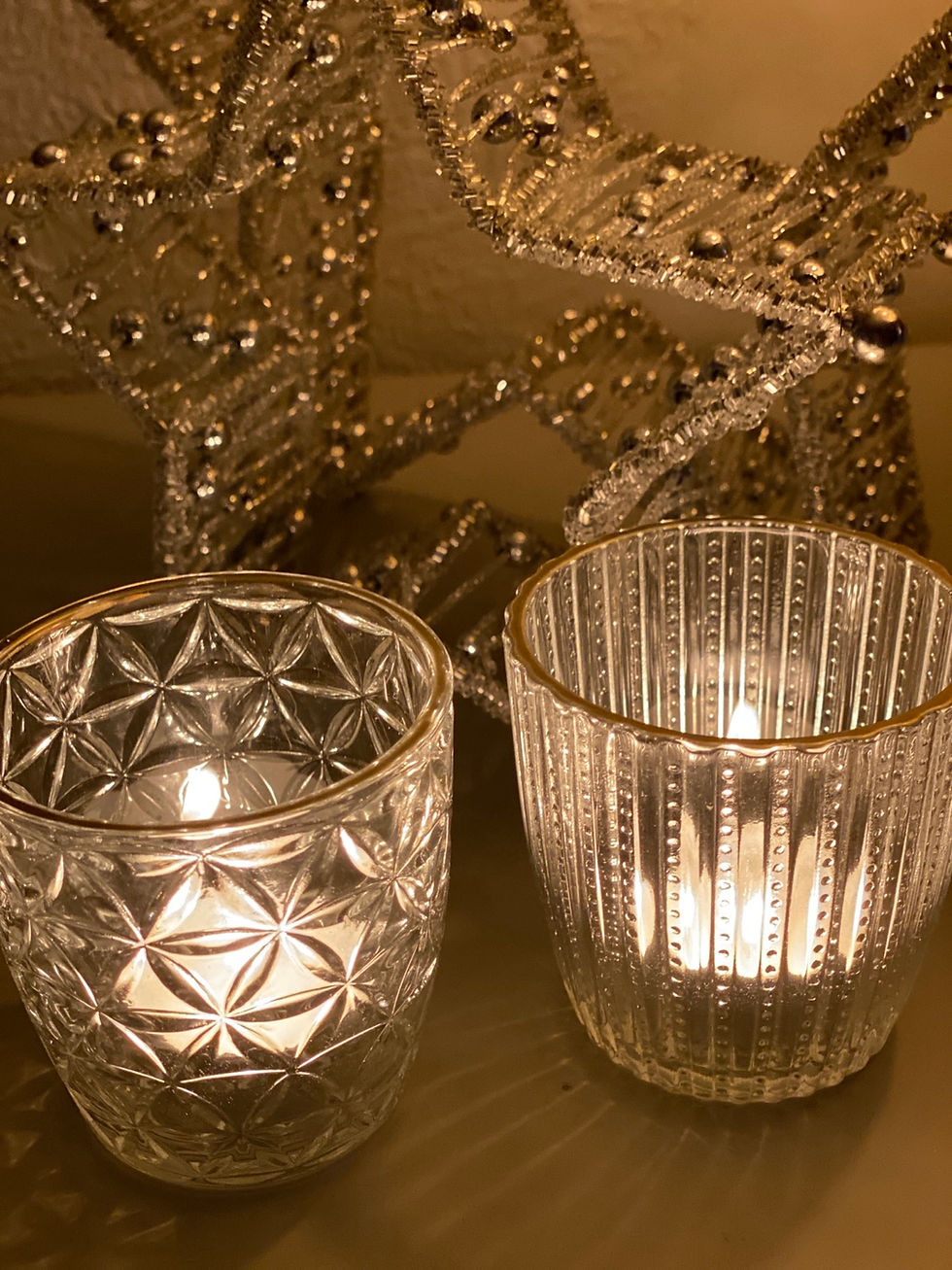 Thumbnail: Glass T-Light Holders in 3 Designs 
