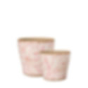 Pink Floral Planters