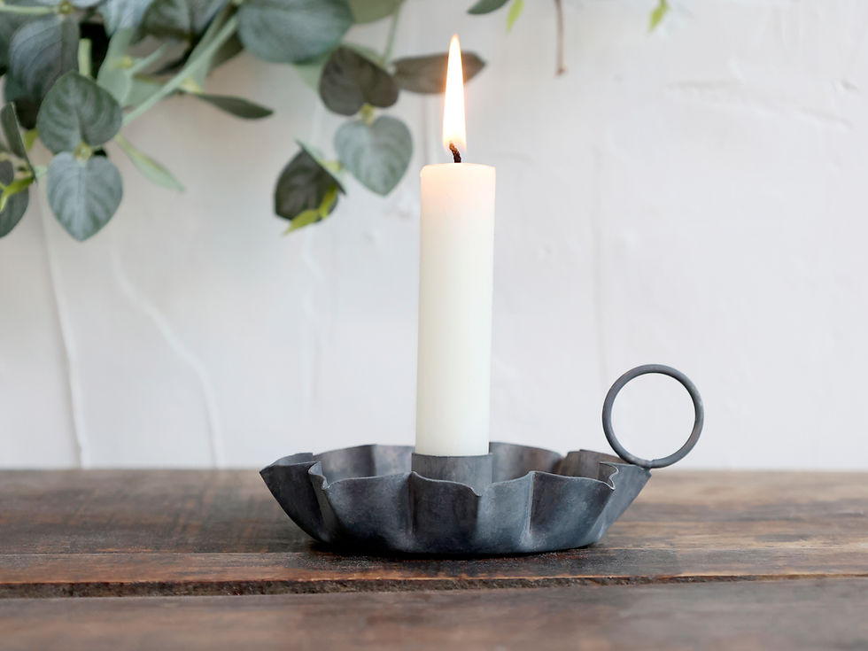 Thumbnail: Antique Grey Chamberstick