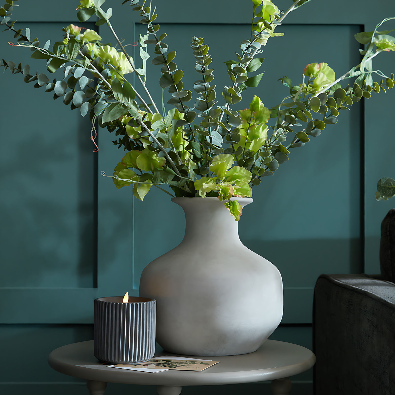 Lori Squat Stone Vase