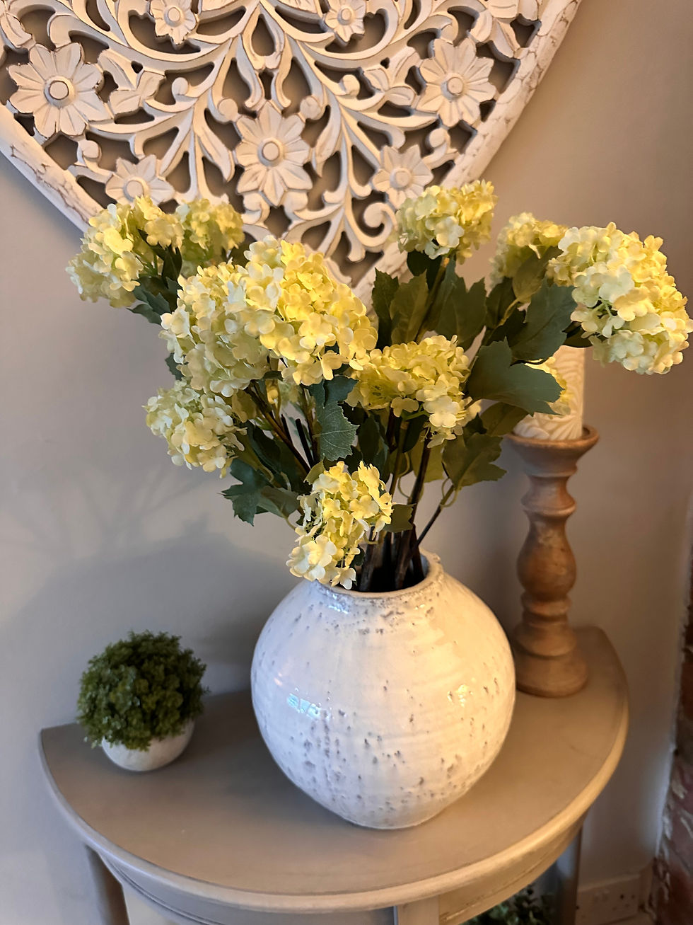white viburnum snowball