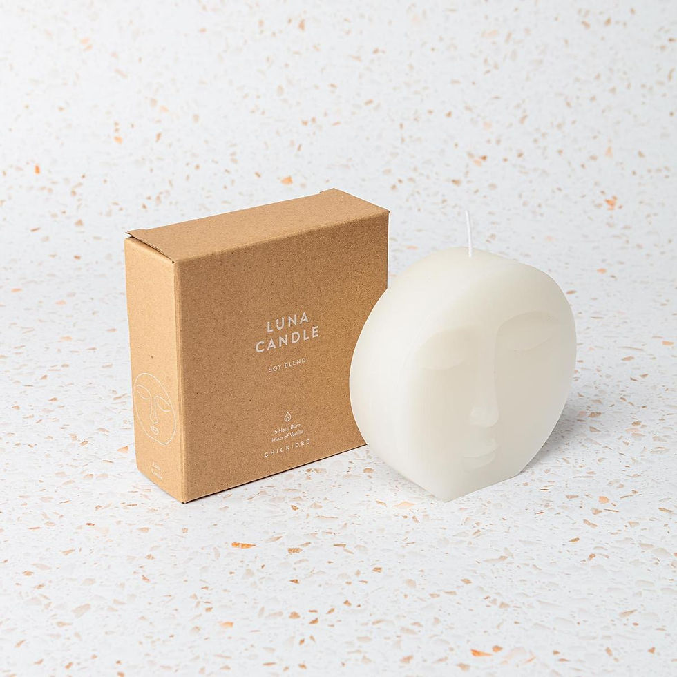 Large Vanilla Scented Luna Candle