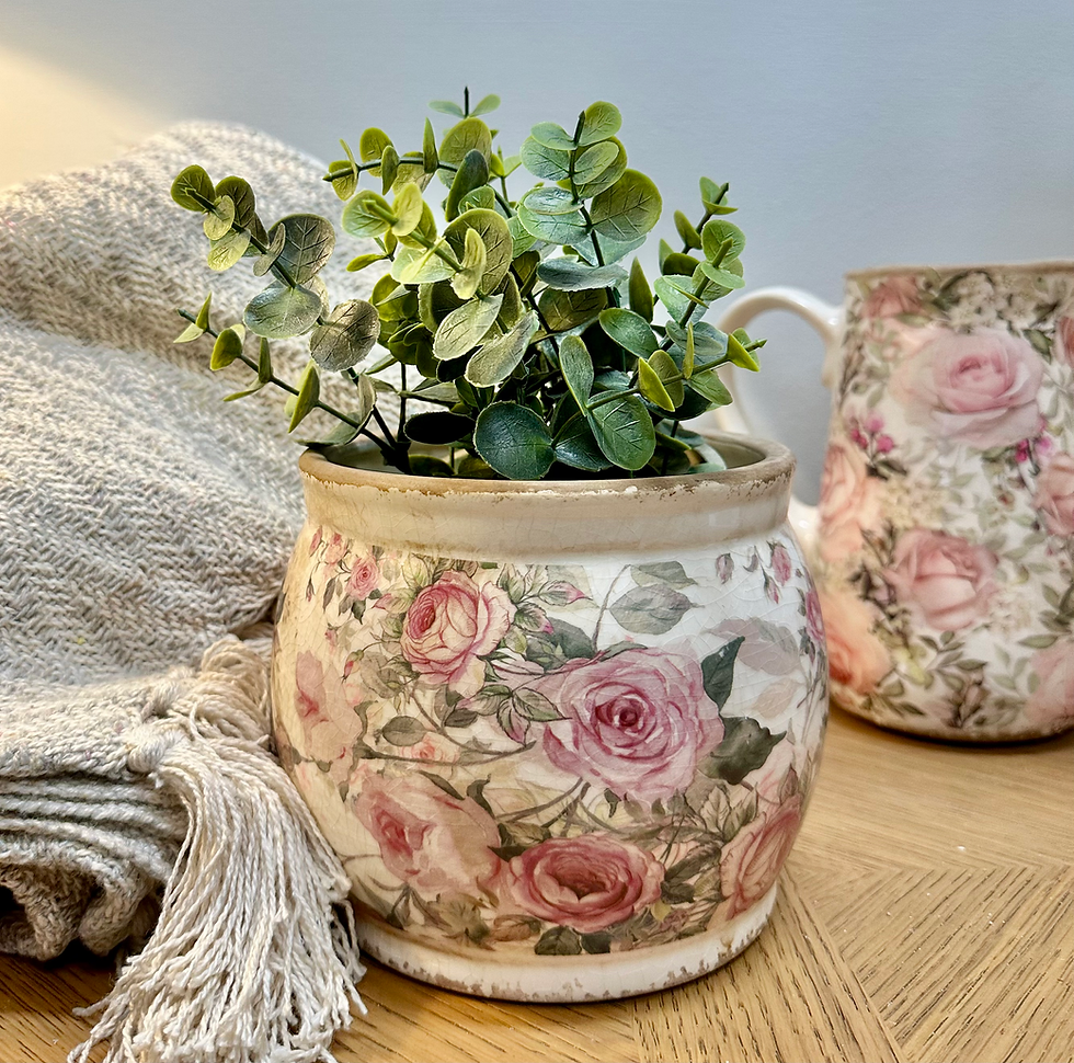 Rose Vintage Style Planter