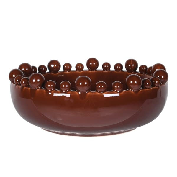 Chocolate Brown Bobble Bowl