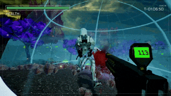 T-Minus is a PSX FPS game inspired by No Man's Sky.