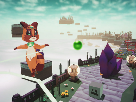EVERSLEEP: LUNISTICE GAIDEN: Play with Hana in many beautiful worlds in this 3d platform game.