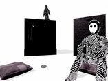 PRESS W TO MOVE FOWARD: a 5-minute horror game that criticizes social pressure and surveillance.
