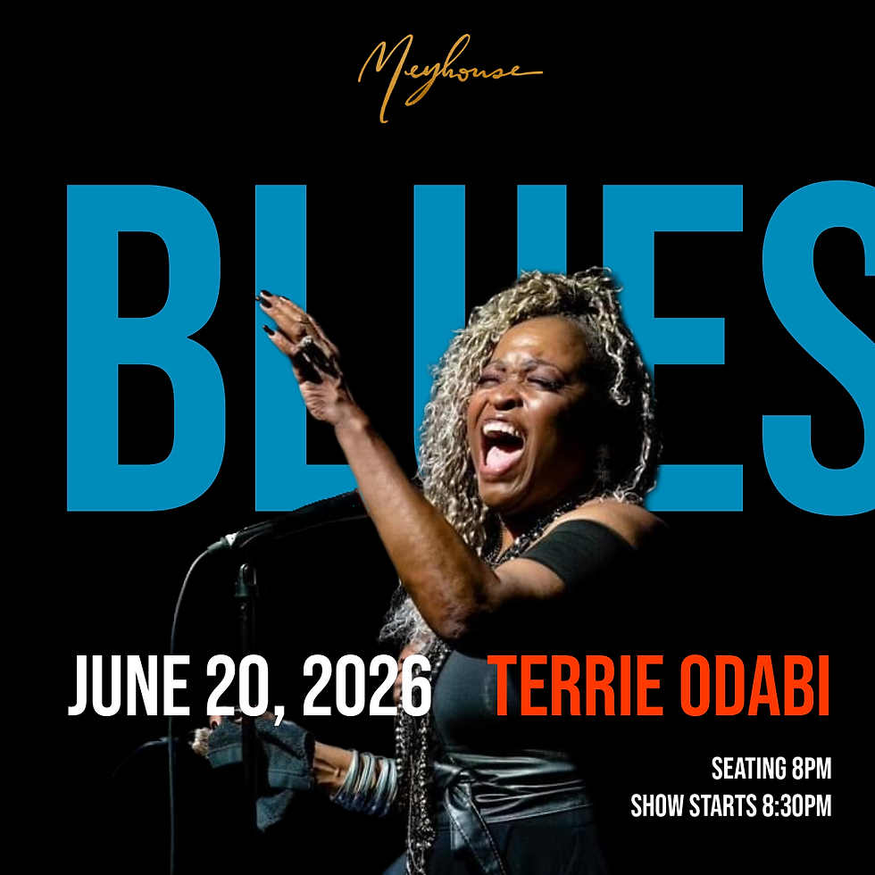 Blues Sessions with Terrie Odabi (Sat 6/20 - 8 pm)
