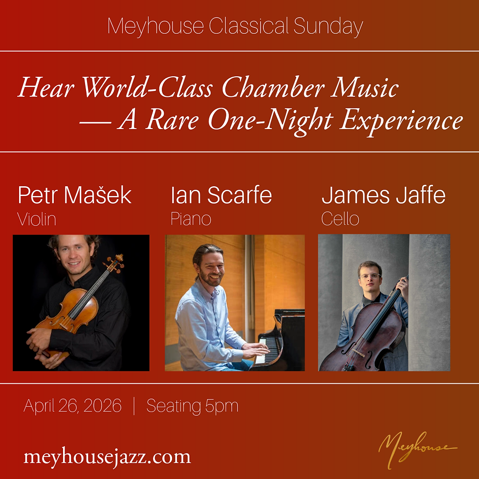 Bohemian Rhythms & Romantic Trios （Sun 4/26 - 5pm)