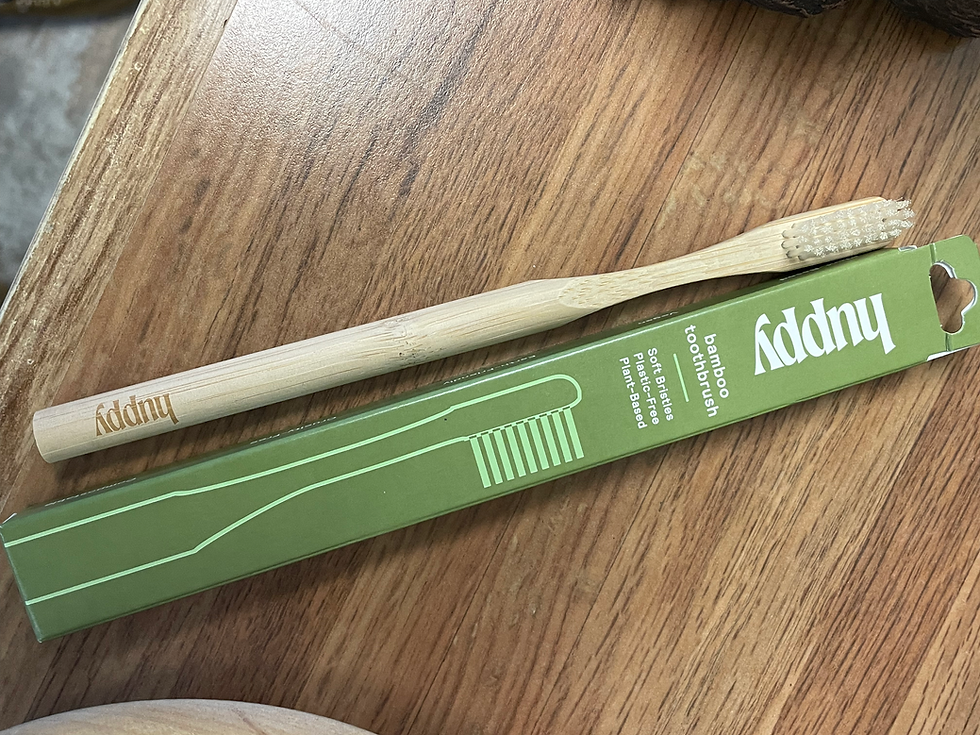 Thumbnail: Bamboo toothbrush Huppy Brand