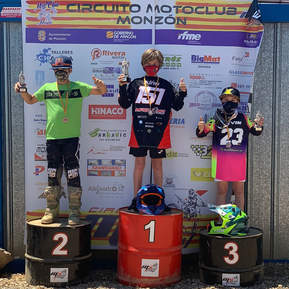 Kevin Colomé #23 en tercera posición en Monzón