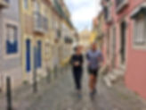 Yoga and running in Lisbon