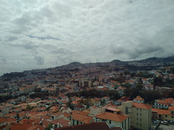Funchal view from the Teleferico