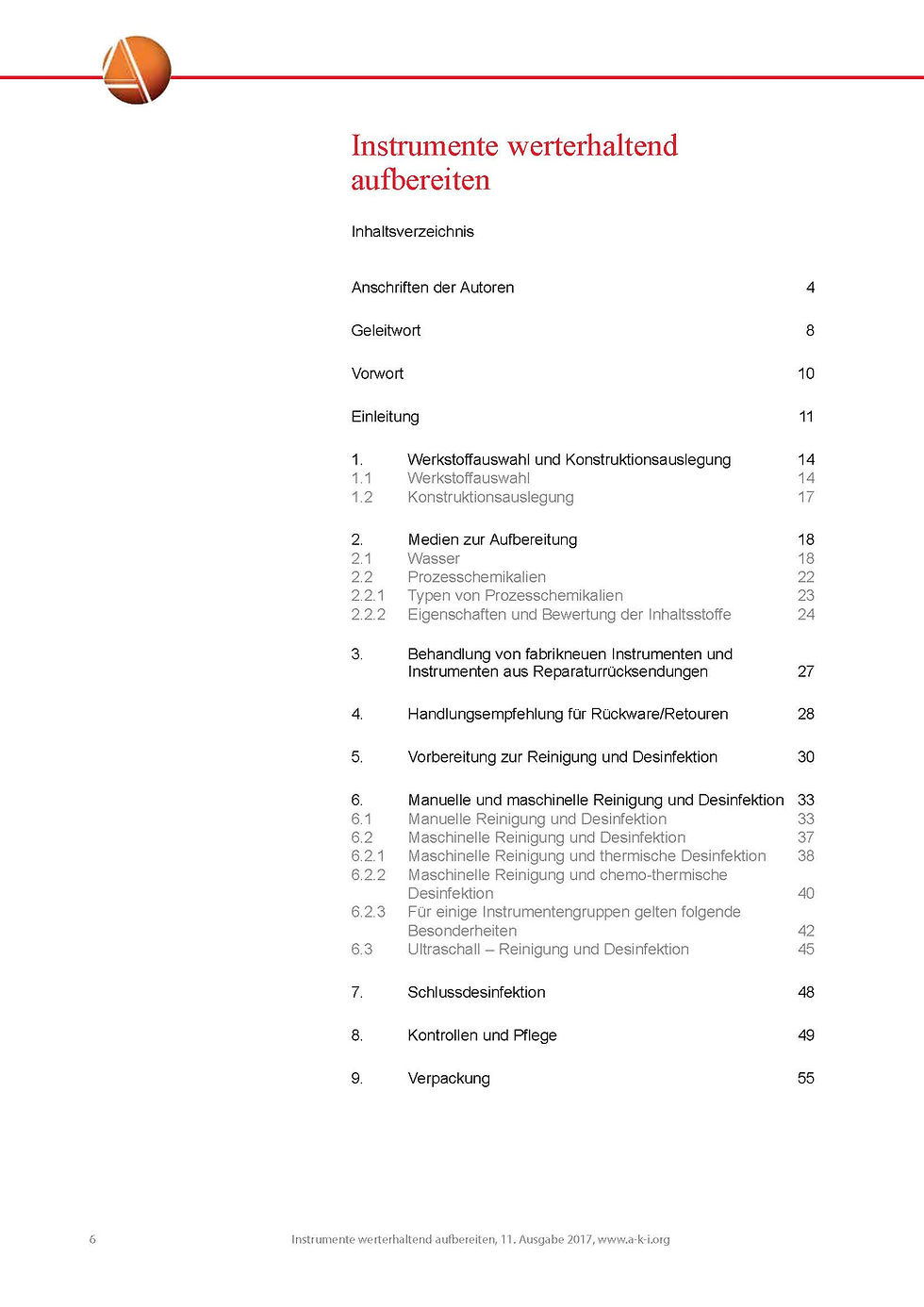 Thumbnail: Red Brochure, Edition 11 - Language: German