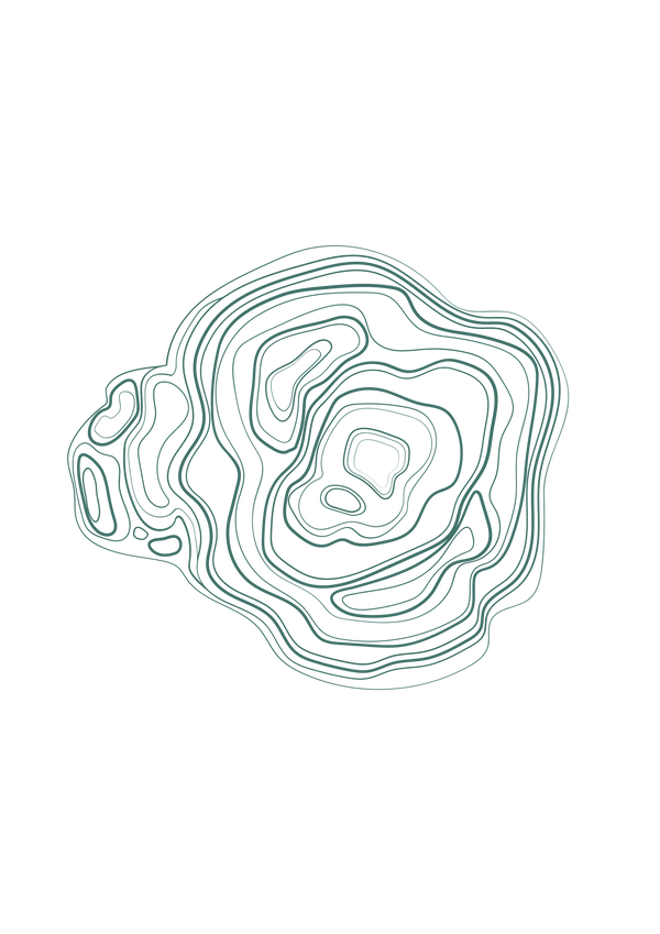 Abstract Dark Green Shape