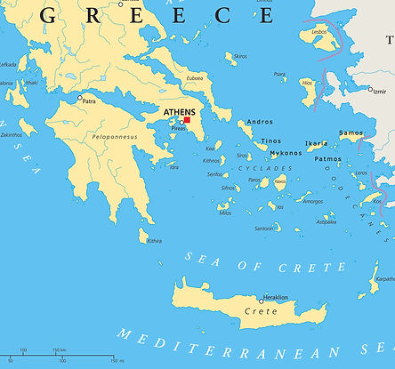 Luxury Yacht Charter -Bareboat Charter -Greek Islands -
Map