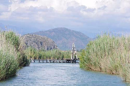 The beautiful Dalyan Delta in Turkey.
