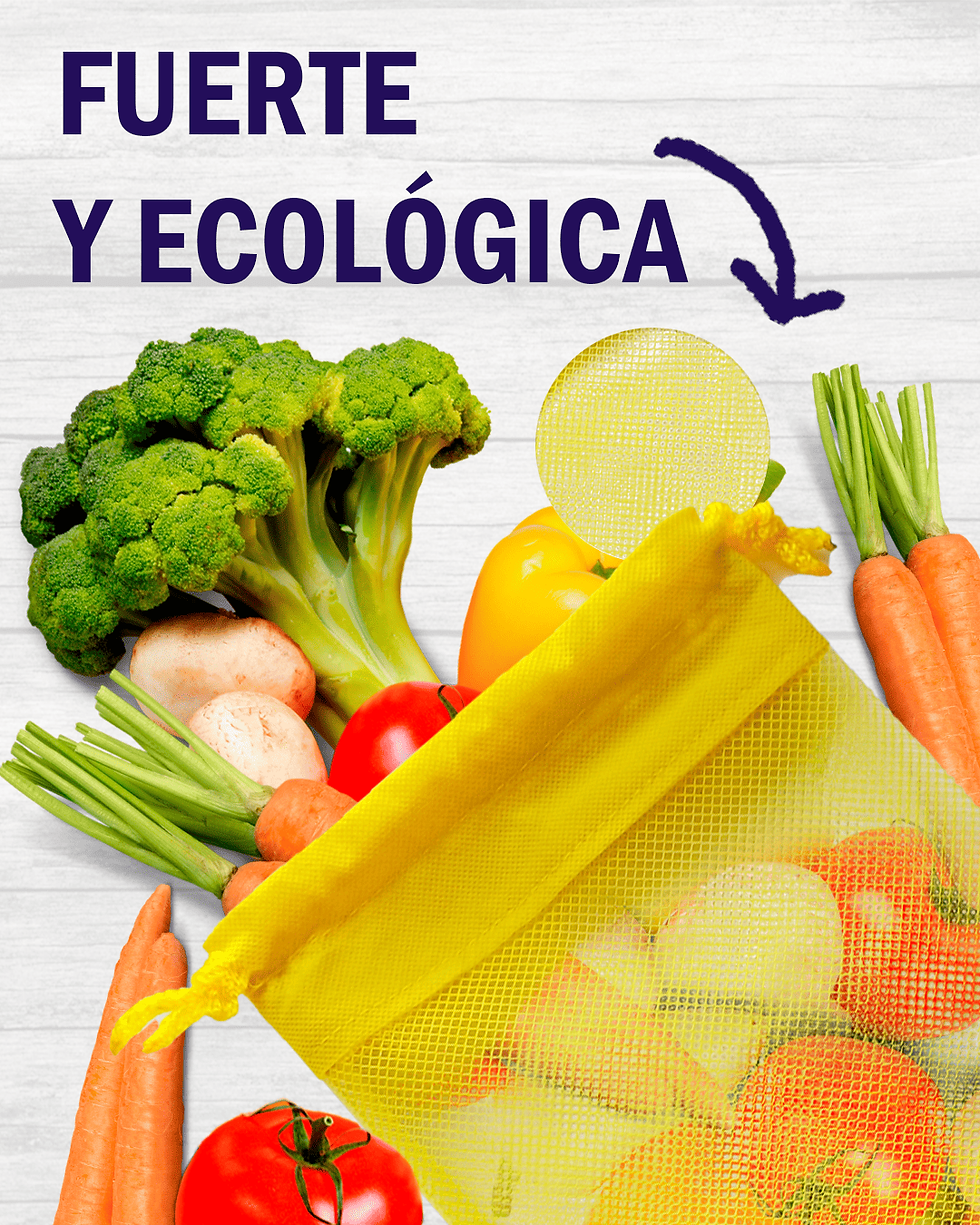 Miniatura: BOLSA ECOLOGICA PERSONALIZABLE SERIGRAFIA FRUTAS VERDURAS PROMOCIONES
