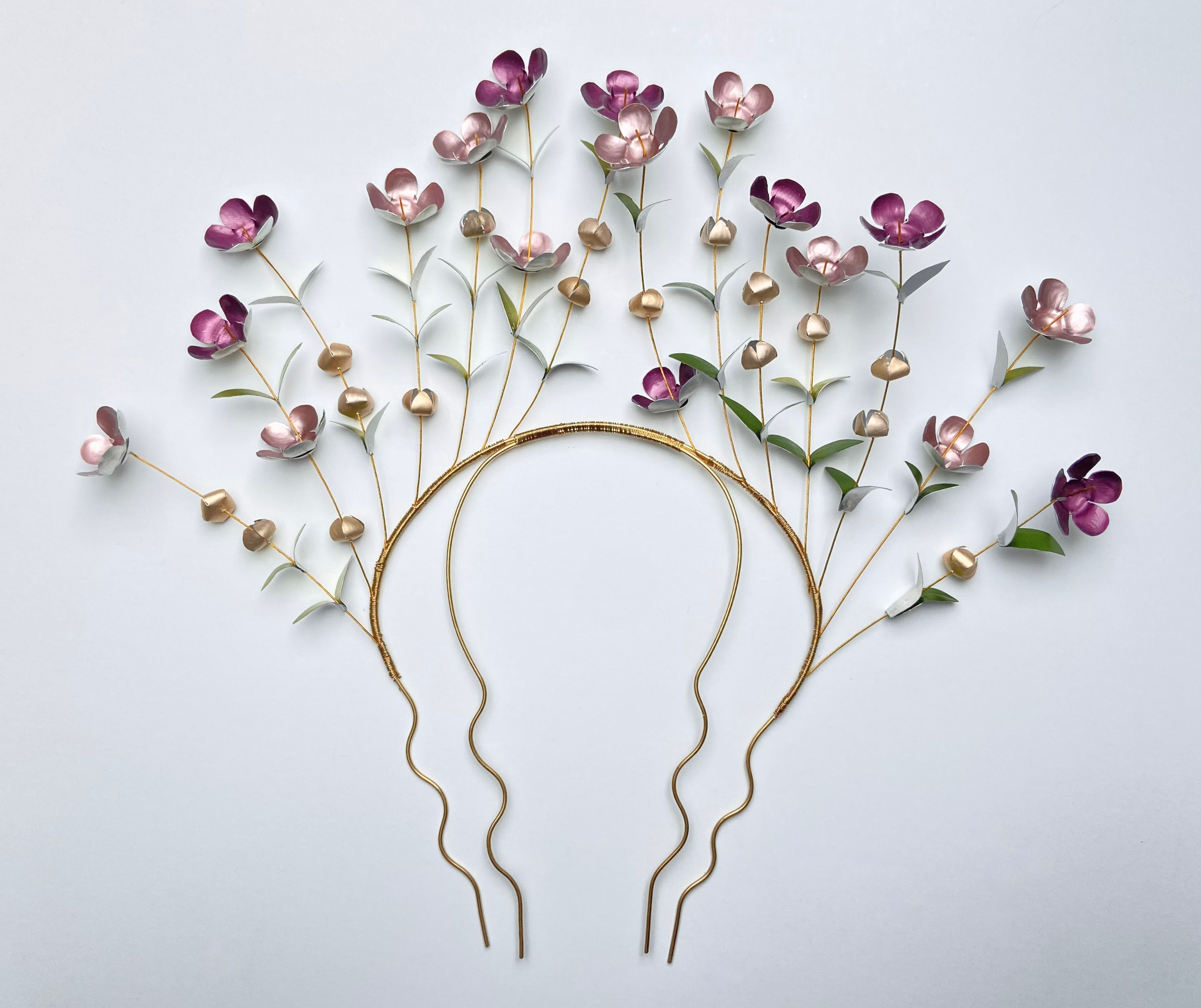 Wax Flower Hair Comb