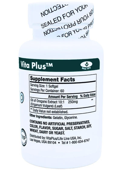 Thumbnail: Vita Plus Oil of Oregano 60 Softgels