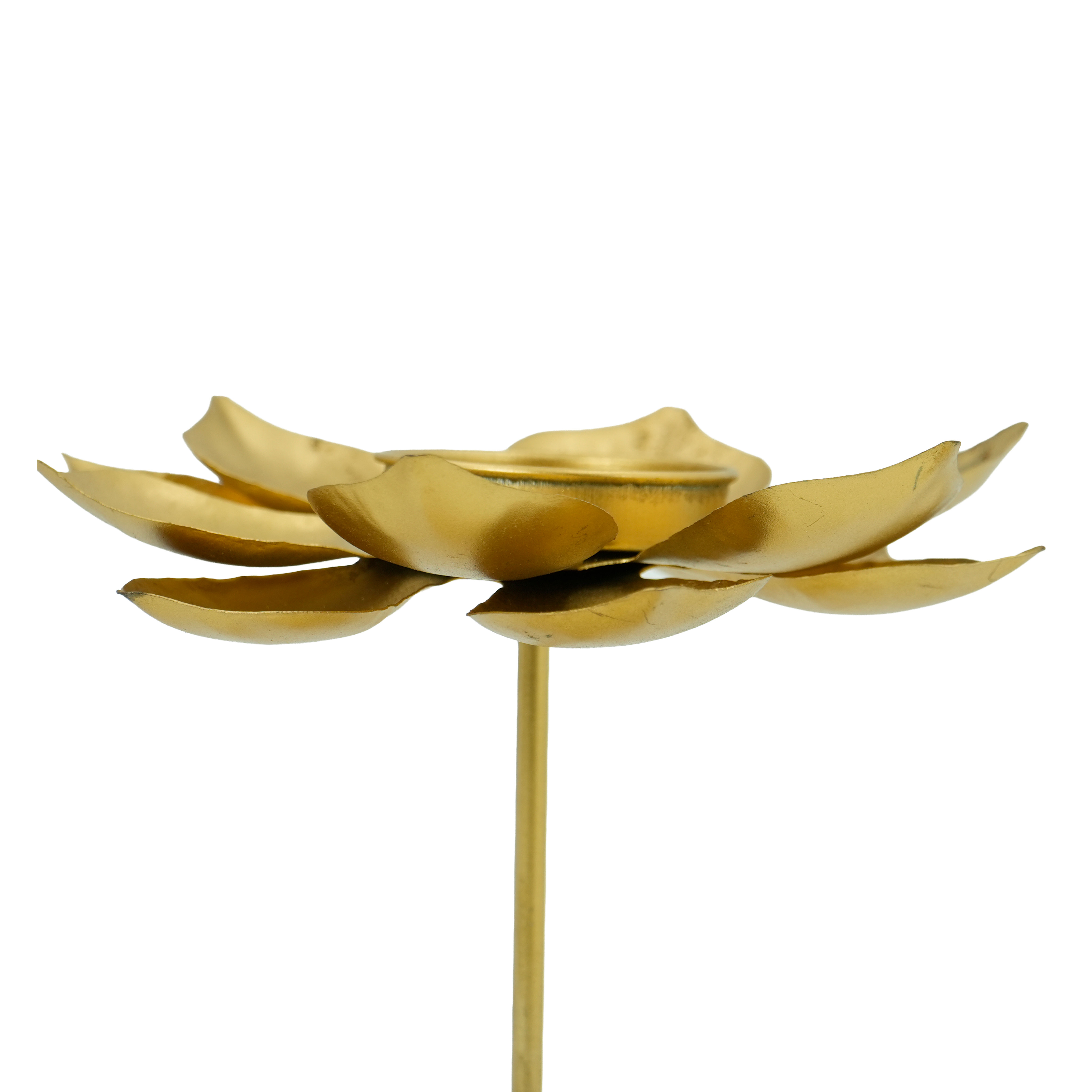 Lotus Tea Light Holder 22k Gold Plated