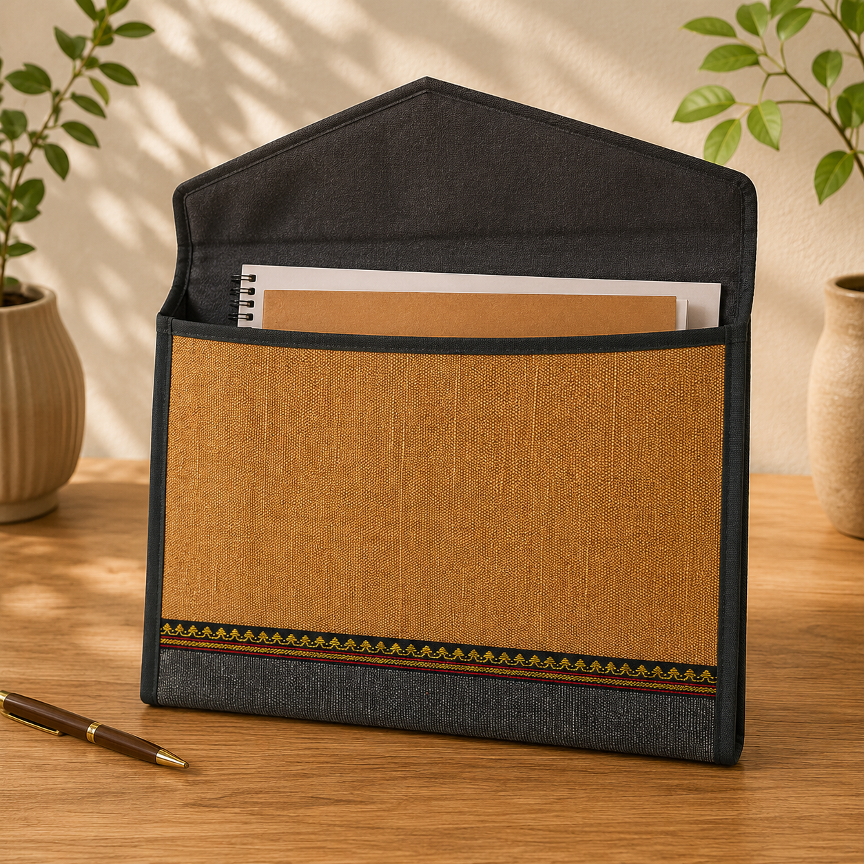 Fabric Document Folder Organizer