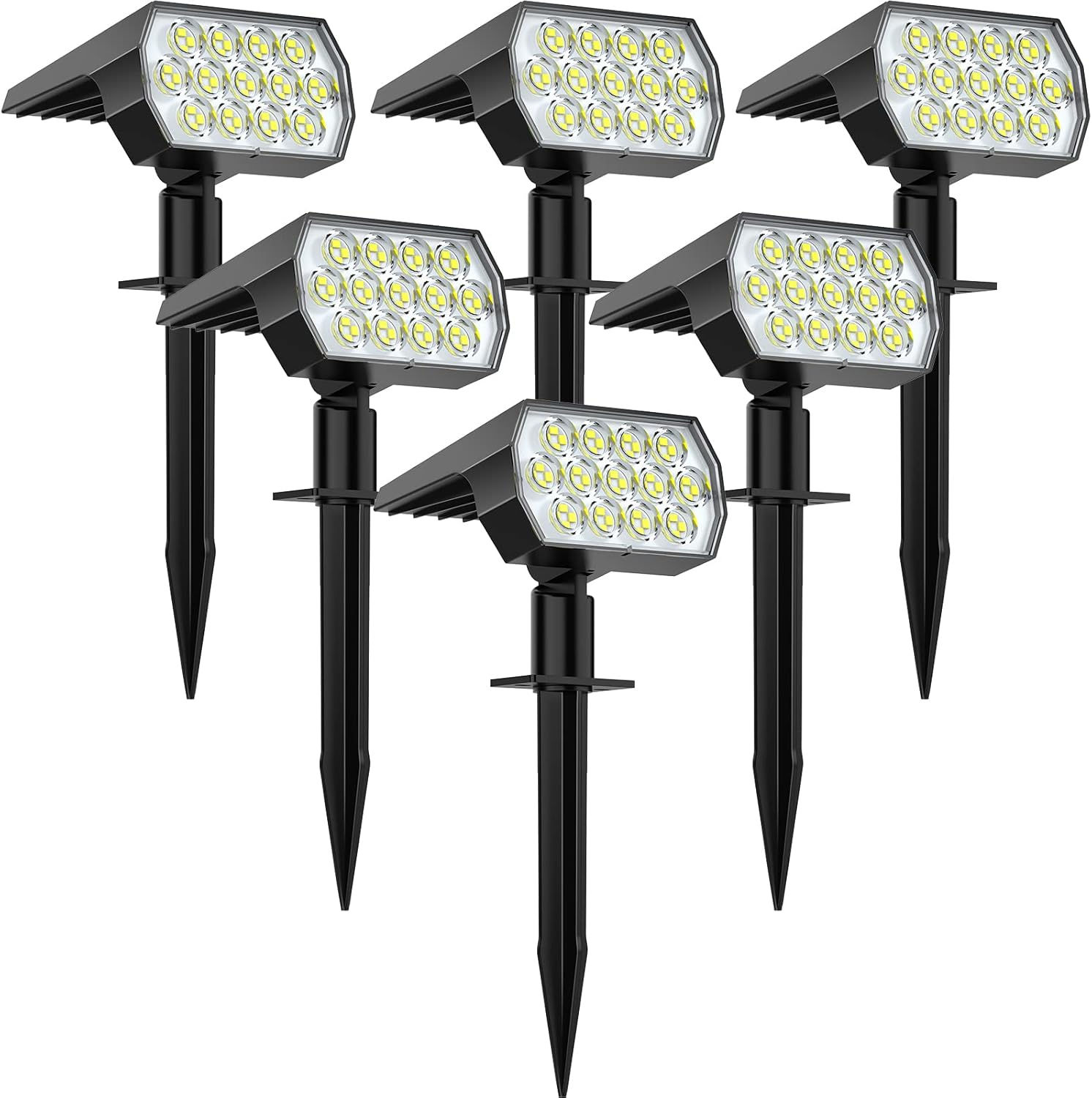 Refletor Solar LED para Jardim – 52 LEDs