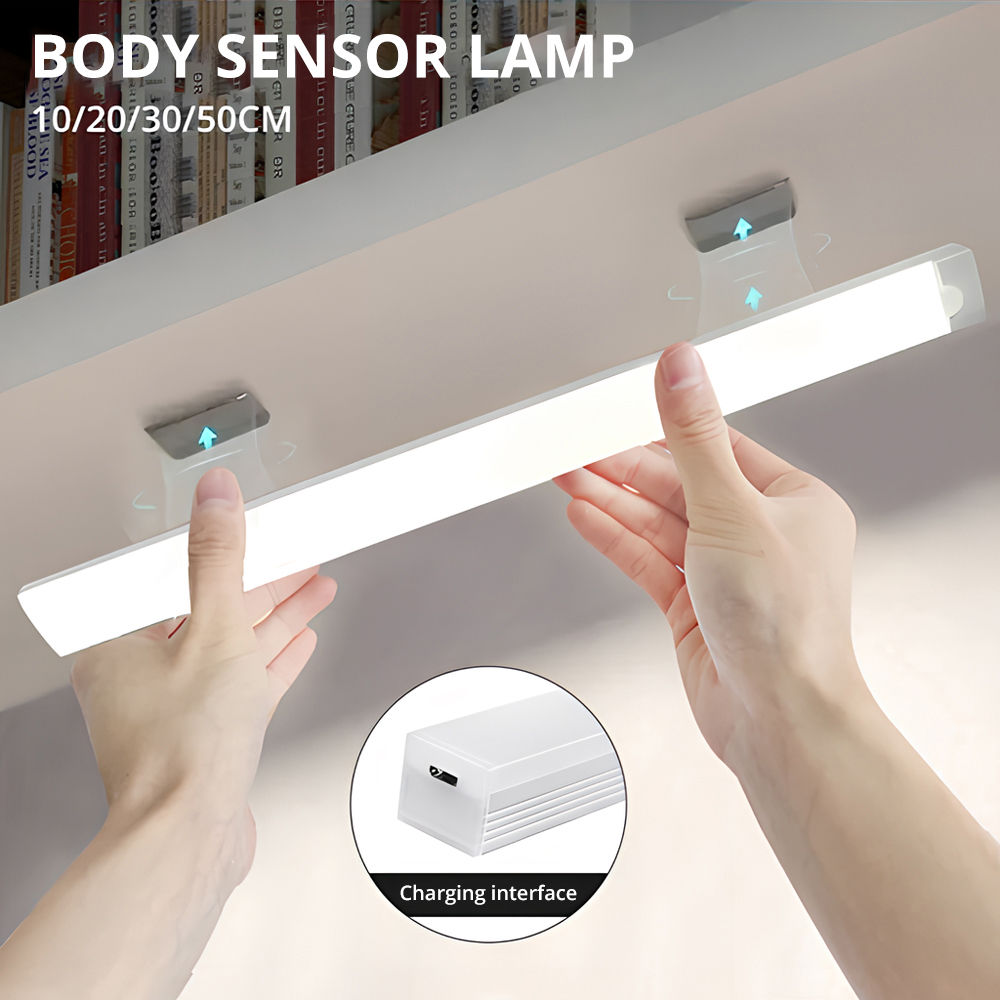 Luminária LED com Sensor de Movimento USB Recarregável
