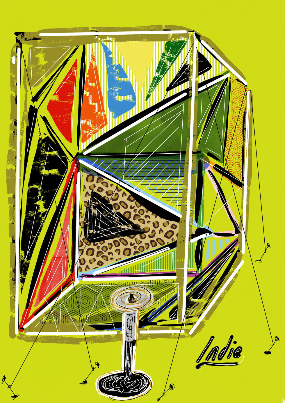IMPRESSION OF A RUBIX CUBE