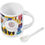 Thumbnail: Eden Sublimation Ceramic Coffee Mug & Spoon Set - 320ml