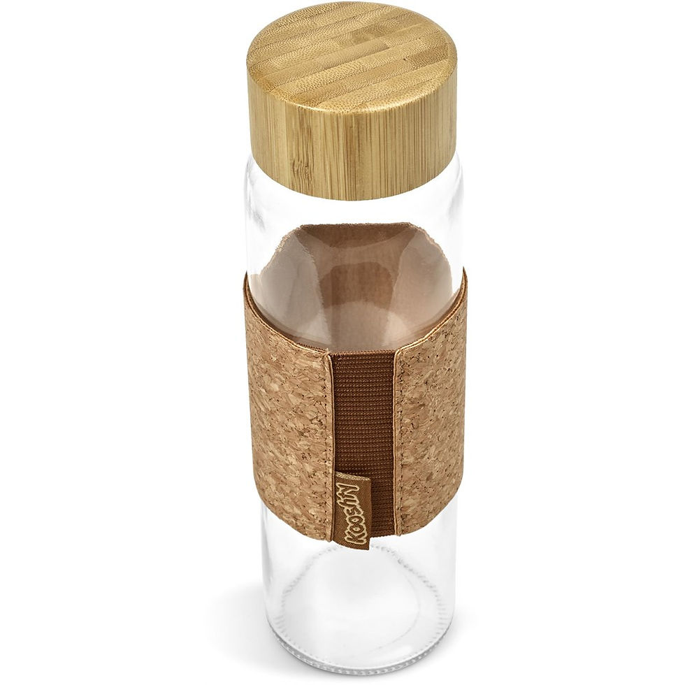 Thumbnail: Kooshty Bamboost Glass Water Bottle - 700ml