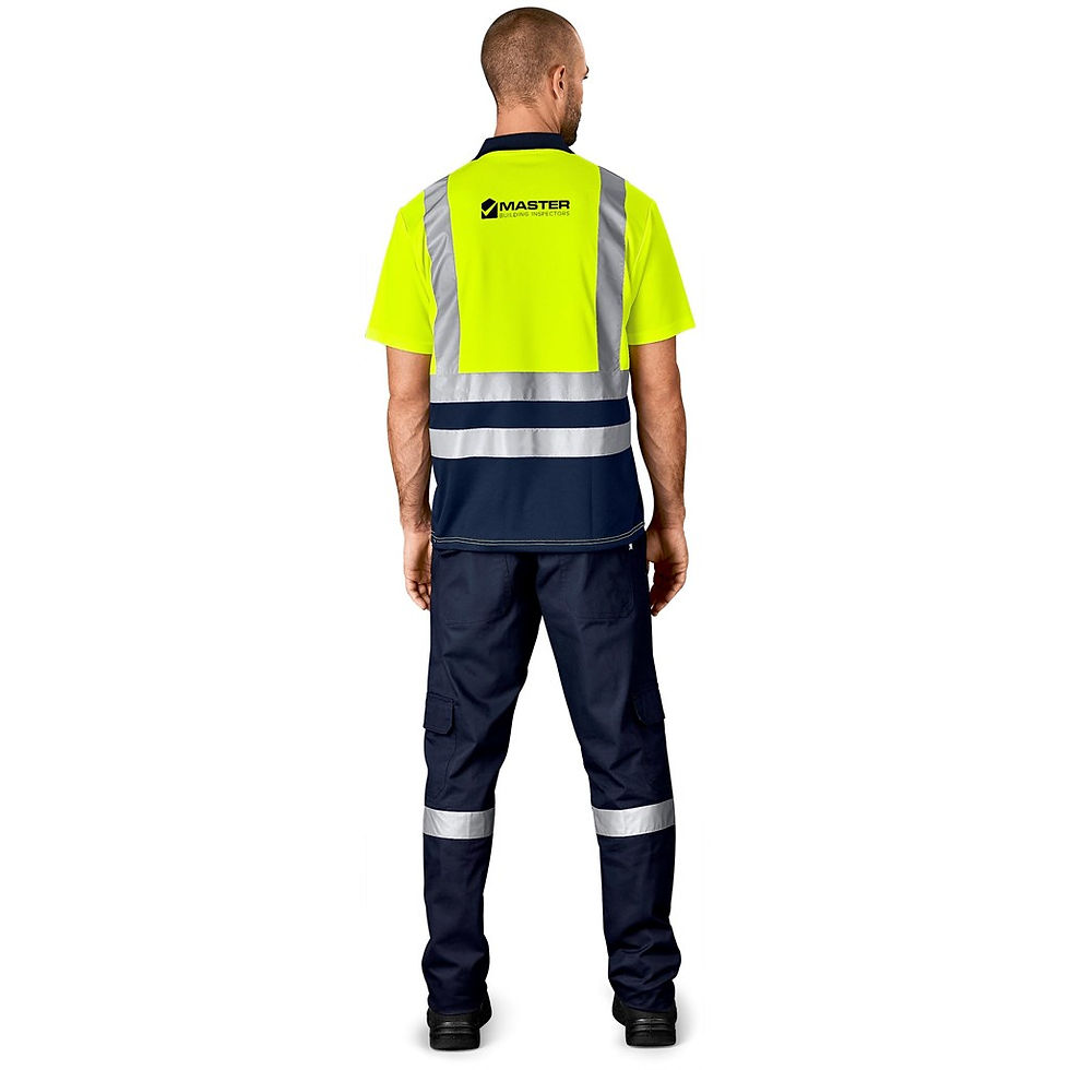 Thumbnail: Surveyor Two-Tone Hi-Viz Reflective Golf Shirt