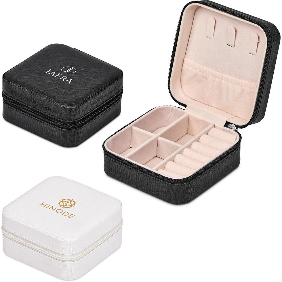 Thumbnail: Eva & Elm Crystal Travel Jewellery Box