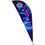 Thumbnail: Legend 3M Sublimated Sharkfin Double-Sided Flying Banner - 1 complete unit