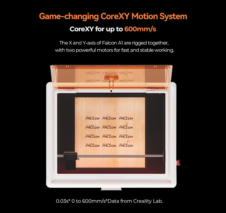 Thumbnail: CR Falcon A1 Laser Engraver 10W Enclosed with Air Assist and AI Camera