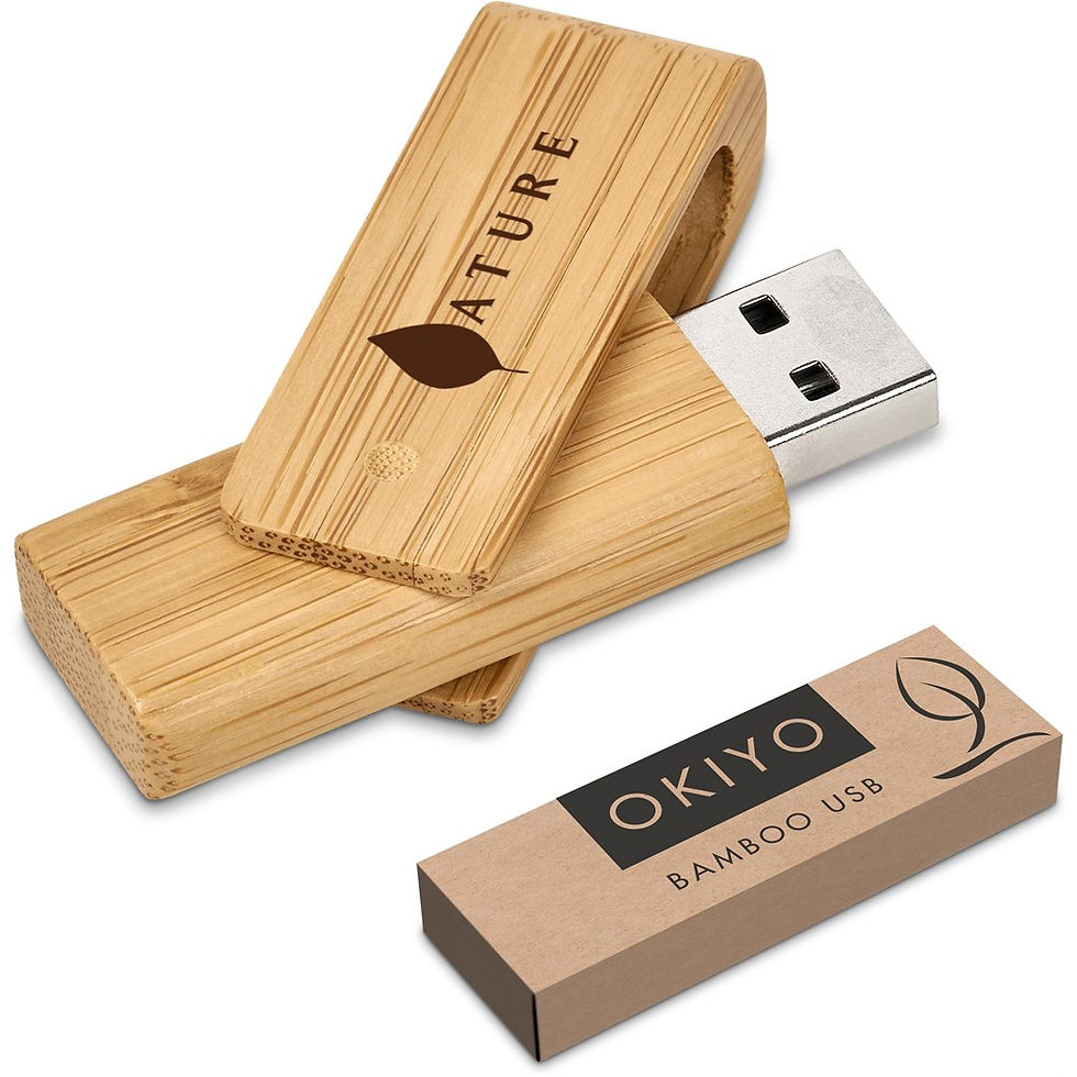Thumbnail: Okiyo Bakemono Bamboo Flash Drive - 32GB